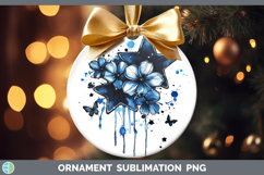 GorgeousBlue Drips Ornament design.