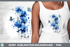 GorgeousBlue Drips Shirt design.