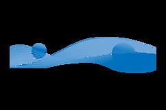 Blue dynamic abstract lines clipart Product Image 2