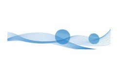 Blue dynamic abstract lines vector Product Image 1