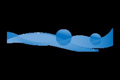 Blue dynamic abstract lines vector Product Image 2