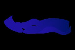 Blue dynamic lines design clipart Product Image 2