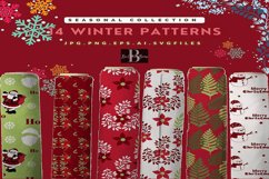 Winter Christmas Seamless Pattern Product Image 1