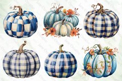 Watercolor Blue Fall Sublimation Clipart Product Image 3