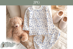 Blue Fern Toile Seamless Pattern | Botanical Cottagecore Product Image 3