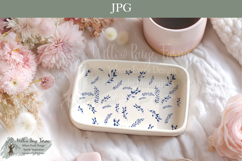 Blue Fern Toile Seamless Pattern | Botanical Cottagecore Product Image 7