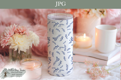 Blue Fern Toile Seamless Pattern | Botanical Cottagecore Product Image 8