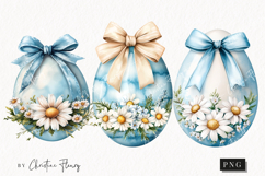 Watercolor Easter Eggs | Christian Easter PNG Product Image 1