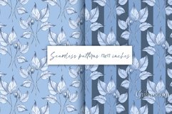 Blue floral seamless patterns Product Image 1