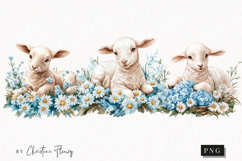 Watercolor Lamb | Christian Easter PNG Product Image 1