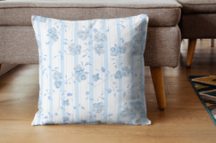 Blue Seamless Wildflower Digital Paper Product Image 3