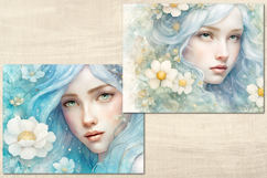 Blue Flower Girl Product Image 3