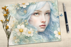 Blue Flower Girl Product Image 4