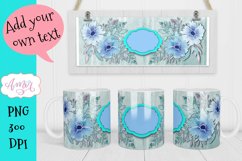 Custom mug floral template for sublimation Product Image 1