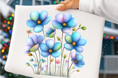 Blue flowers spring clipart - flowers spring Png Product Image 2