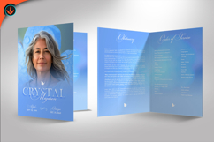 Blue Funeral Program Product Image 3