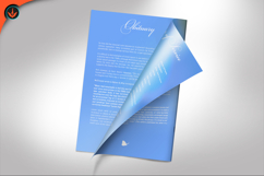 Blue Funeral Program Product Image 5