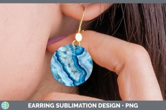 GorgeousBlue Round Earrings design.