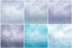 12 Blue Glitter Watercolor Ombre Textures - JPG Backgrounds Product Image 3