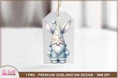 Easter Bunny Gnome sublimation png, Easter Gnome bunny png Product Image 2