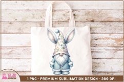 Easter Bunny Gnome sublimation png, Easter Gnome bunny png Product Image 3