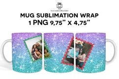 Christmas Sublimation Photo Mug Wrap Product Image 1