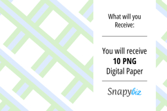 Blue Green Floral Cottage Digital Paper Product Image 5