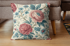 Retro Flowers, Vintage Roses, Romantic Pattern, Subtle Print, Blue Green Pattern, Vintage Blue Green Pattern, Shabby Chic Blue Green Pattern, Rustic Blue Green Pattern, Elegant Blue Green Pattern, Cottagecore Blue Green Pattern, Floral Blue Green Pattern,