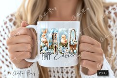 Happy Easter PNG, Brushstroke Easter PNG Product Image 2