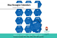 2026 Blue Hexagon Calendars Bundle by Sarah Hurley Product Image 1