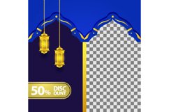 Blue islamic banner template promotion and placeholder Product Image 1