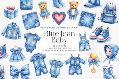Blue Jean Baby Cliparts Product Image 1