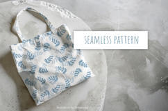 Blue Leaf Seamless Pattern Product Image 2