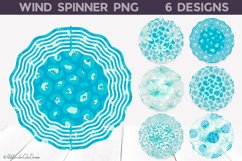 Blue Leopard Wind Spinner Bundle | Leo Sublimation PNG Product Image 1