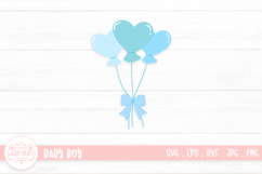 Blue Love Balloon Illustration Product Image 1