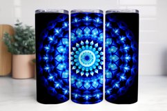 Blue Mandala 3D Tumbler Sublimation Bunlde Product Image 11