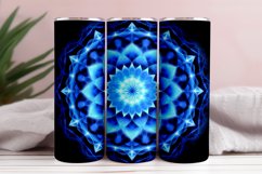 Blue Mandala 3D Tumbler Sublimation Bunlde Product Image 12