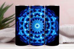 Blue Mandala 3D Tumbler Sublimation Bunlde Product Image 4