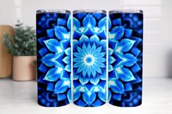 Blue Mandala 3D Tumbler Sublimation Bunlde Product Image 5