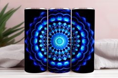 Blue Mandala 3D Tumbler Sublimation Bunlde Product Image 6