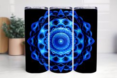 Blue Mandala 3D Tumbler Sublimation Bunlde Product Image 7