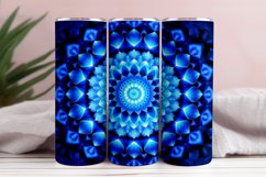 Blue Mandala 3D Tumbler Sublimation Bunlde Product Image 8