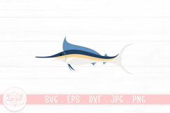 Blue Marlin Clipart Design | Sea Creature Clipart Product Image 1
