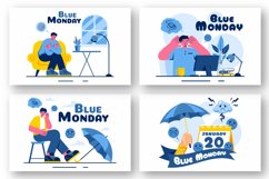 10 Blue Monday Illustration Product Image 2