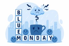 10 Blue Monday Illustration Product Image 4