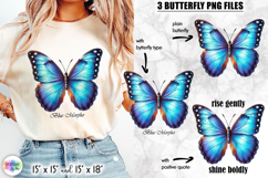 Butterflies with Inspirational Quotes, Butterfly Clipart Product Image 1