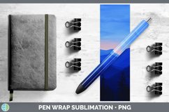 GorgeousBlue Pen Wrap design.