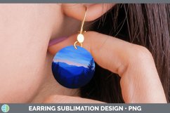 GorgeousBlue Round Earrings design.