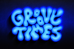 Blue Neon Light Text &amp; Logo Effect Product Image 2