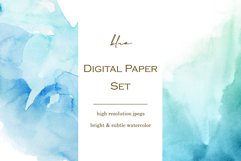 12 Ombre Watercolor Digital Papers - JPG Product Image 2